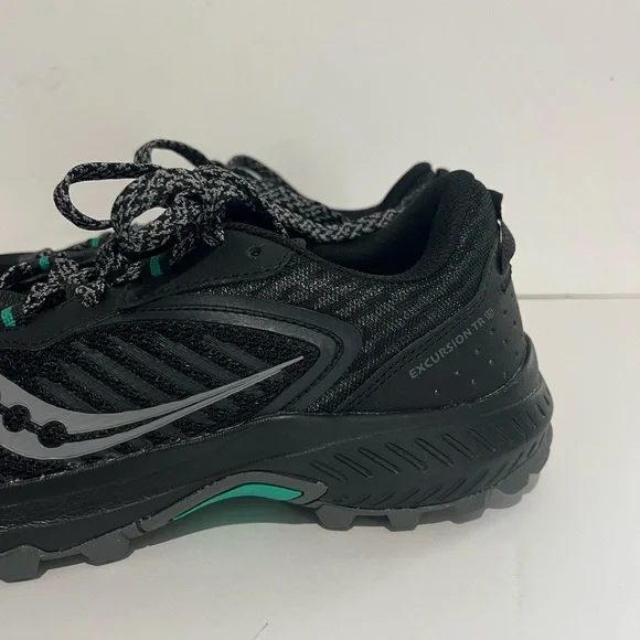 Saucony Excursion TR Trail Hiking Shoes S10668-10 Black/Mint Women's Size 9.5 - Picture 4 of 14